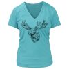 Women's Premium Deep V-Neck T-Shirt Thumbnail