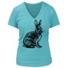 Women's Premium Deep V-Neck T-Shirt Thumbnail