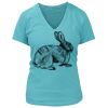 Women's Premium Deep V-Neck T-Shirt Thumbnail
