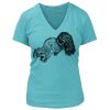 Women's Premium Deep V-Neck T-Shirt Thumbnail