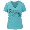 Women's Premium Deep V-Neck T-Shirt Thumbnail