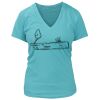 Women's Premium Deep V-Neck T-Shirt Thumbnail