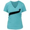 Women's Premium Deep V-Neck T-Shirt Thumbnail