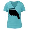 Women's Premium Deep V-Neck T-Shirt Thumbnail