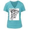 Women's Premium Deep V-Neck T-Shirt Thumbnail