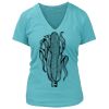 Women's Premium Deep V-Neck T-Shirt Thumbnail