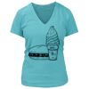 Women's Premium Deep V-Neck T-Shirt Thumbnail