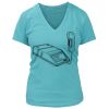Women's Premium Deep V-Neck T-Shirt Thumbnail