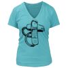 Women's Premium Deep V-Neck T-Shirt Thumbnail