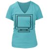 Women's Premium Deep V-Neck T-Shirt Thumbnail