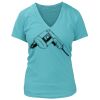 Women's Premium Deep V-Neck T-Shirt Thumbnail