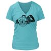 Women's Premium Deep V-Neck T-Shirt Thumbnail