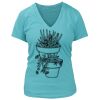 Women's Premium Deep V-Neck T-Shirt Thumbnail