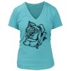 Women's Premium Deep V-Neck T-Shirt Thumbnail