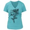 Women's Premium Deep V-Neck T-Shirt Thumbnail