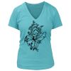 Women's Premium Deep V-Neck T-Shirt Thumbnail