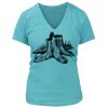 Women's Premium Deep V-Neck T-Shirt Thumbnail