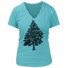 Women's Premium Deep V-Neck T-Shirt Thumbnail