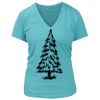 Women's Premium Deep V-Neck T-Shirt Thumbnail