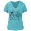 Women's Premium Deep V-Neck T-Shirt Thumbnail