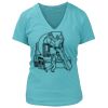 Women's Premium Deep V-Neck T-Shirt Thumbnail