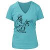 Women's Premium Deep V-Neck T-Shirt Thumbnail