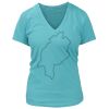 Women's Premium Deep V-Neck T-Shirt Thumbnail