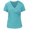 Women's Premium Deep V-Neck T-Shirt Thumbnail