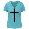 Women's Premium Deep V-Neck T-Shirt Thumbnail