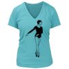 Women's Premium Deep V-Neck T-Shirt Thumbnail