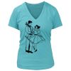 Women's Premium Deep V-Neck T-Shirt Thumbnail