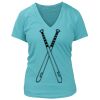 Women's Premium Deep V-Neck T-Shirt Thumbnail