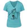 Women's Premium Deep V-Neck T-Shirt Thumbnail