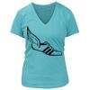 Women's Premium Deep V-Neck T-Shirt Thumbnail