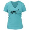 Women's Premium Deep V-Neck T-Shirt Thumbnail