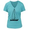 Women's Premium Deep V-Neck T-Shirt Thumbnail