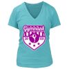 Women's Premium Deep V-Neck T-Shirt Thumbnail