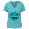 Women's Premium Deep V-Neck T-Shirt Thumbnail
