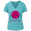 Women's Premium Deep V-Neck T-Shirt Thumbnail