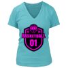 Women's Premium Deep V-Neck T-Shirt Thumbnail