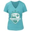 Women's Premium Deep V-Neck T-Shirt Thumbnail