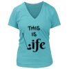 Women's Premium Deep V-Neck T-Shirt Thumbnail