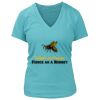 Women's Premium Deep V-Neck T-Shirt Thumbnail
