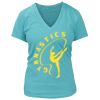 Women's Premium Deep V-Neck T-Shirt Thumbnail