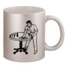 11oz Metallic Silver Mug Thumbnail