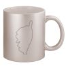 11oz Metallic Silver Mug Thumbnail