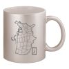 11oz Metallic Silver Mug Thumbnail