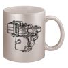 11oz Metallic Silver Mug Thumbnail