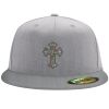 Flexfit 6210 Structured Flat Bill Fitted Hat Thumbnail