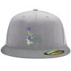 Flexfit 6210 Structured Flat Bill Fitted Hat Thumbnail